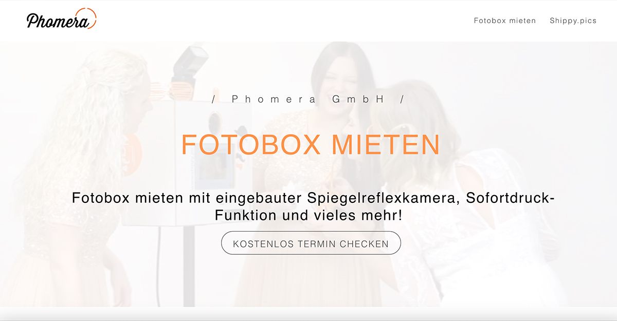 Startseite von Phomera-Box